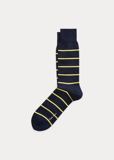 Men's Ralph Lauren Striped Dress Socks | 240169DZO